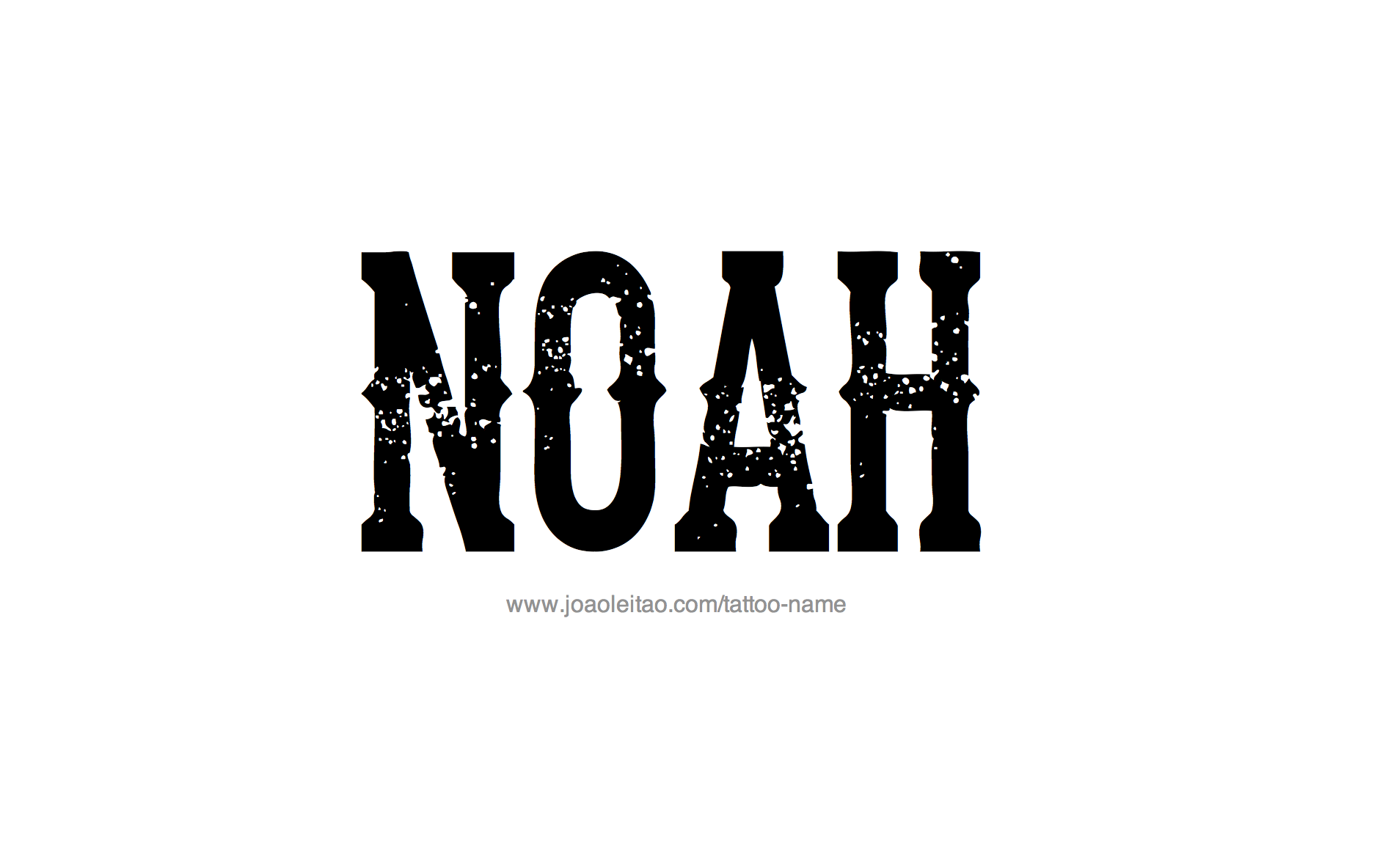 Noah Name Tattoo Designs